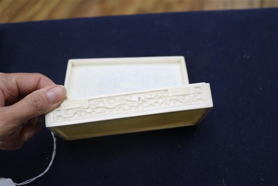 A Chinese ivory box